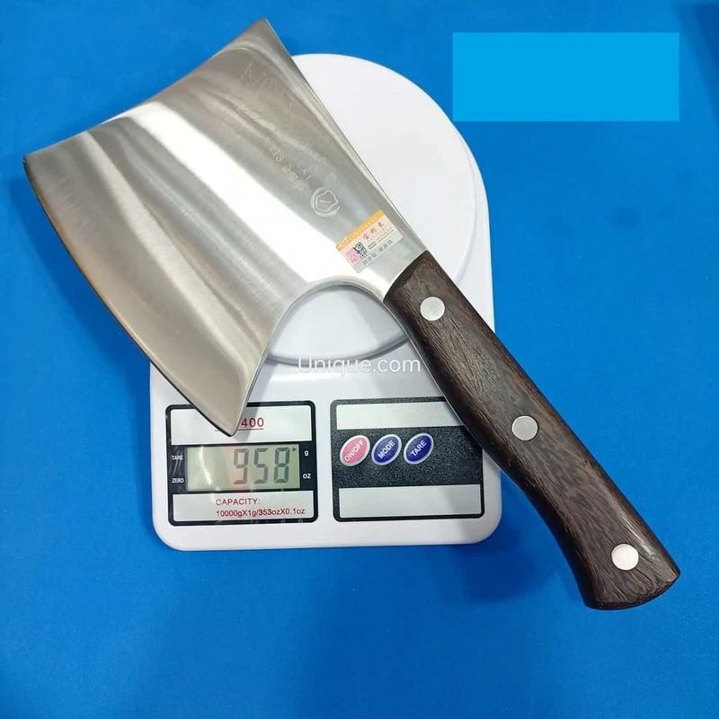 Baolilai DJ-038 Heavy Duty Stainless Steel Butcher Knife | Cleaver for Meat and Bone Cutting