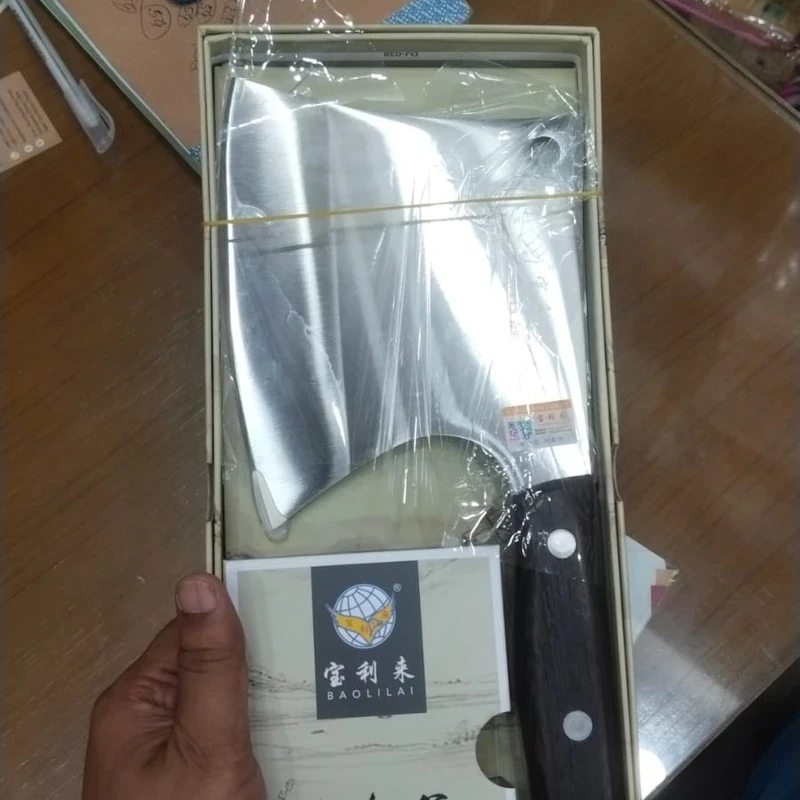 Baolilai DJ-038 Heavy Duty Stainless Steel Butcher Knife | Cleaver for Meat and Bone Cutting