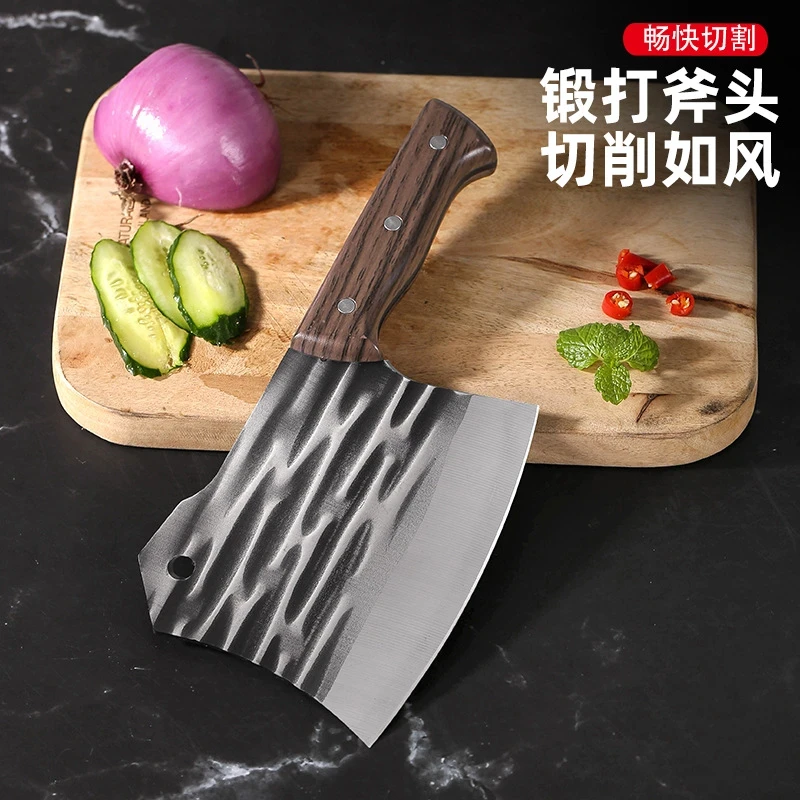 Heavy Duty 567g Meat Cleaver Knife with Wooden Handle – High-Performance Butcher Knife