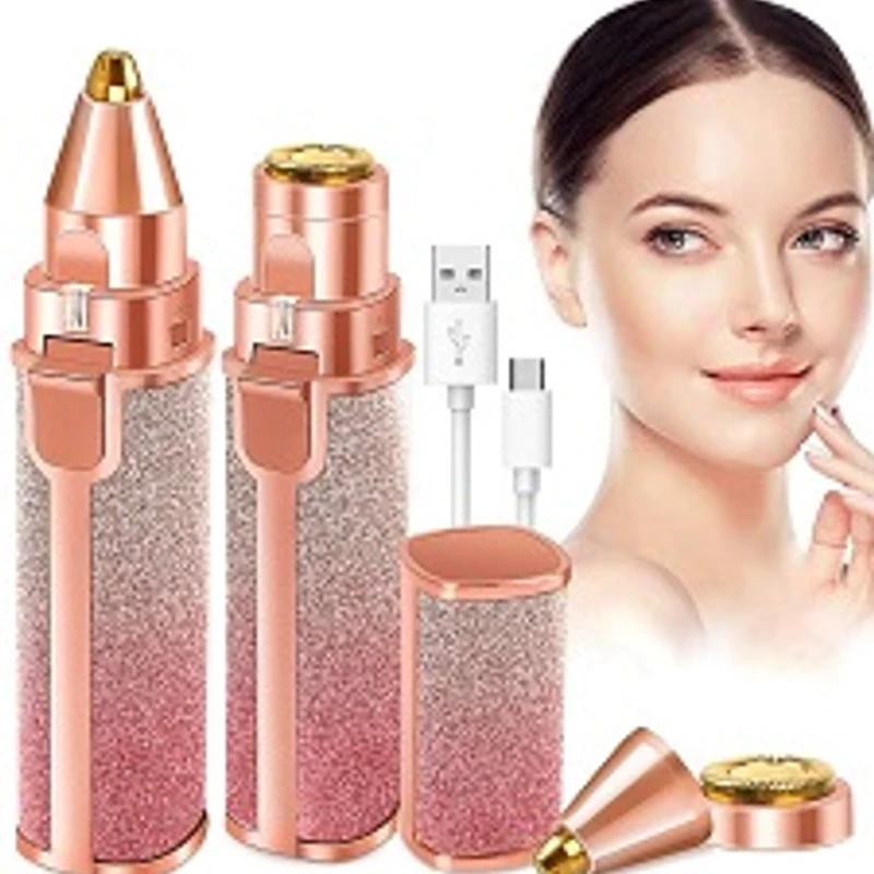 2-in-1 Lady Shaver Flawless Eyebrow Trimmer