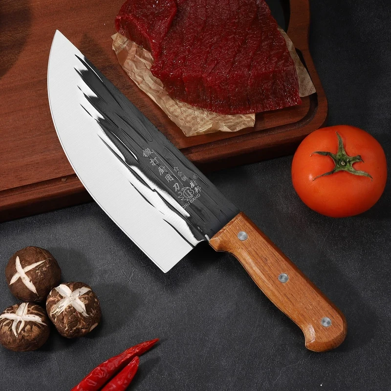 Premium 3CR13 Stainless Steel Chef Knife - Wooden Handle Professional Kitchen Knife