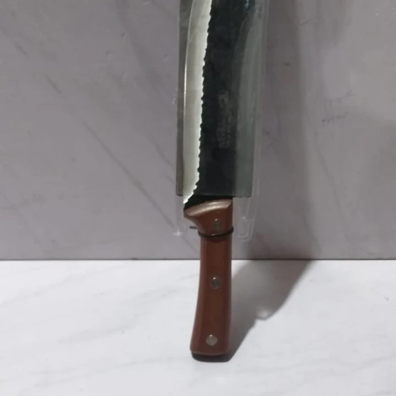 Hand-Forged High Carbon Steel Curved Chef Knife – Butcher Cleaver