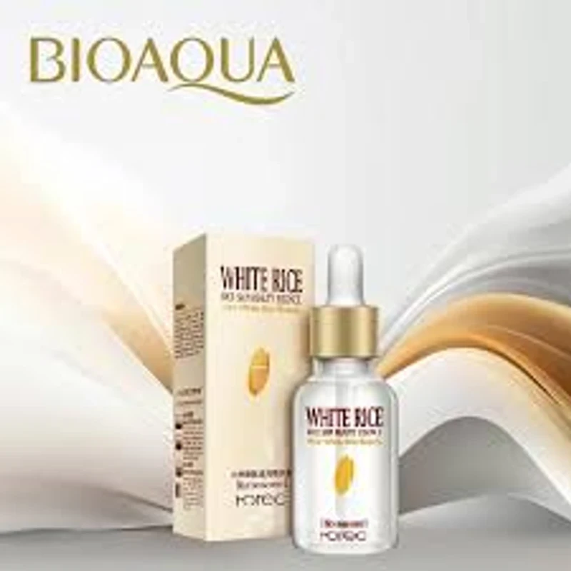 ROREC White Rice Serum Reduces Wrinkles and Lighten Dark Spots Pore Minimizer Anti- Aging Face Moisturizer Skin Lightening - 15ml - Image 7