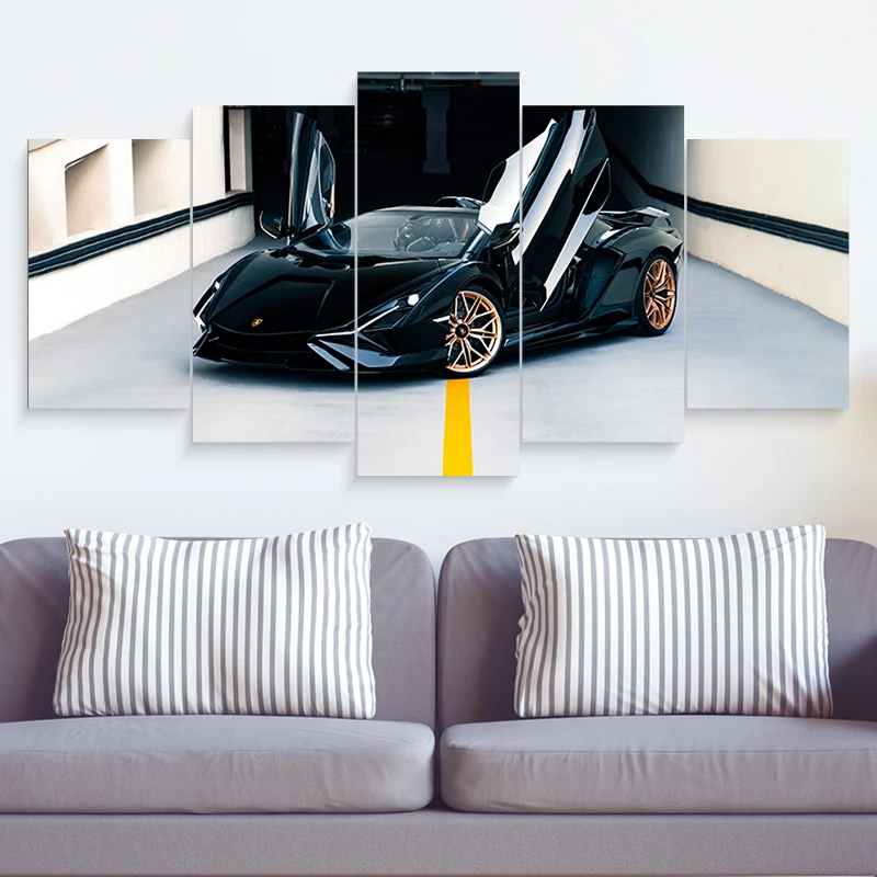 5 PART CAR CANVAS