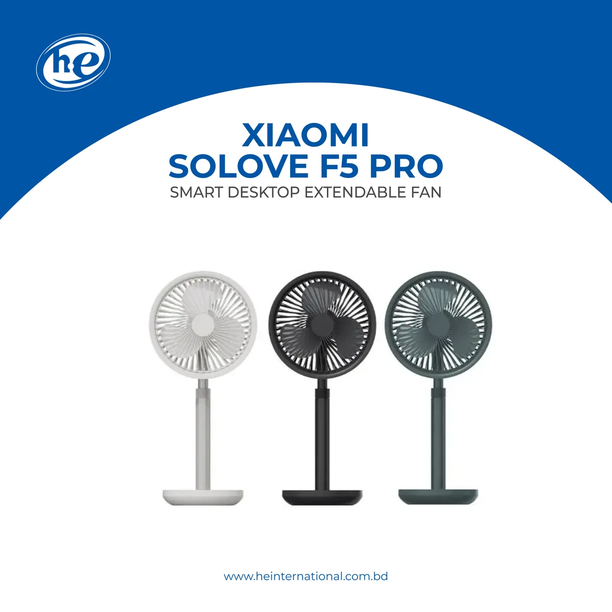 SOLOVE Desktop Stand Fan F5 5W 4000mAh - Image 1