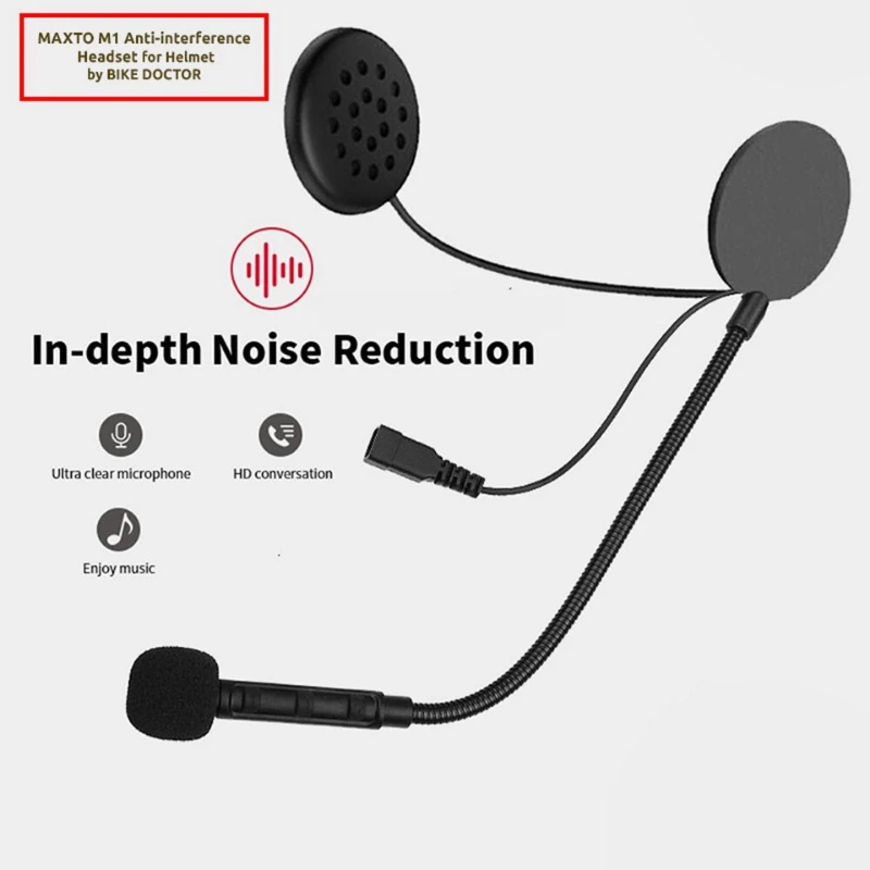 MAXTO M1 Helmet Bluetooth with 1 year Warranty | Inside Helmet Bluetooth | Anti-interference Headset For Motorcycle Helmet - Image 4