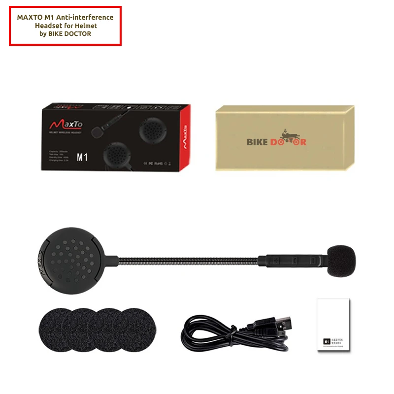 MAXTO M1 Helmet Bluetooth with 1 year Warranty | Inside Helmet Bluetooth | Anti-interference Headset For Motorcycle Helmet - Image 6