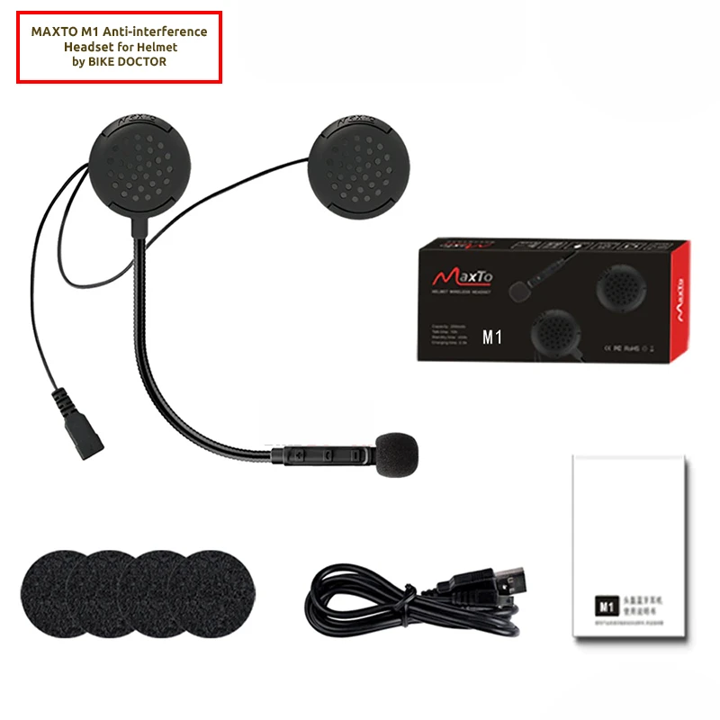 MAXTO M1 Helmet Bluetooth with 1 year Warranty | Inside Helmet Bluetooth | Anti-interference Headset For Motorcycle Helmet - Image 8