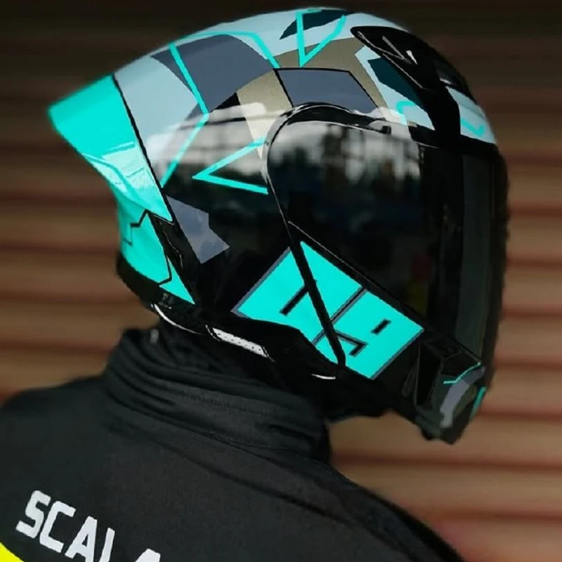 𝐒𝐭𝐞𝐞𝐥𝐛𝐢𝐫𝐝 𝐀𝐢𝐫 𝐒𝐁𝐀-𝟐𝟎 𝟬𝟵 𝐌𝐨𝐝𝐮𝐥𝐚𝐫 𝐅𝐮𝐥𝐥 𝐅𝐚𝐜𝐞 𝐇𝐞𝐥𝐦𝐞𝐭 – Glossy Red, Blue, Neon, Orange, Jazz Blue, ISI Certified Dual Visor with Inner Sunshield - Image 5