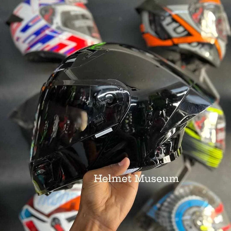 𝐒𝐭𝐞𝐞𝐥𝐛𝐢𝐫𝐝 𝐀𝐢𝐫 𝐒𝐁𝐀-𝟐𝟎 𝐌𝐨𝐝𝐮𝐥𝐚𝐫 𝐅𝐮𝐥𝐥 𝐅𝐚𝐜𝐞 𝐇𝐞𝐥𝐦𝐞𝐭– Glossy Black, ISI Certified Dual Visor with Inner Sunshield & Free Clear Visor - Image 6