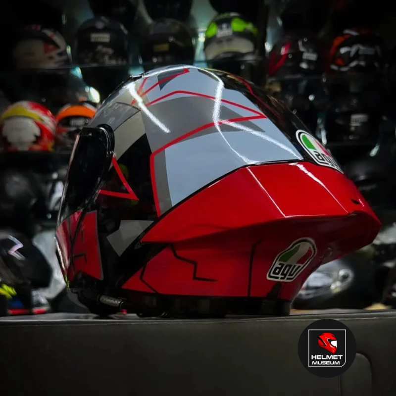 𝐒𝐭𝐞𝐞𝐥𝐛𝐢𝐫𝐝 𝐀𝐢𝐫 𝐒𝐁𝐀-𝟐𝟎 𝟬𝟵 𝐌𝐨𝐝𝐮𝐥𝐚𝐫 𝐅𝐮𝐥𝐥 𝐅𝐚𝐜𝐞 𝐇𝐞𝐥𝐦𝐞𝐭 – Glossy Red, ISI Certified Dual Visor with Inner Sunshield - Image 4