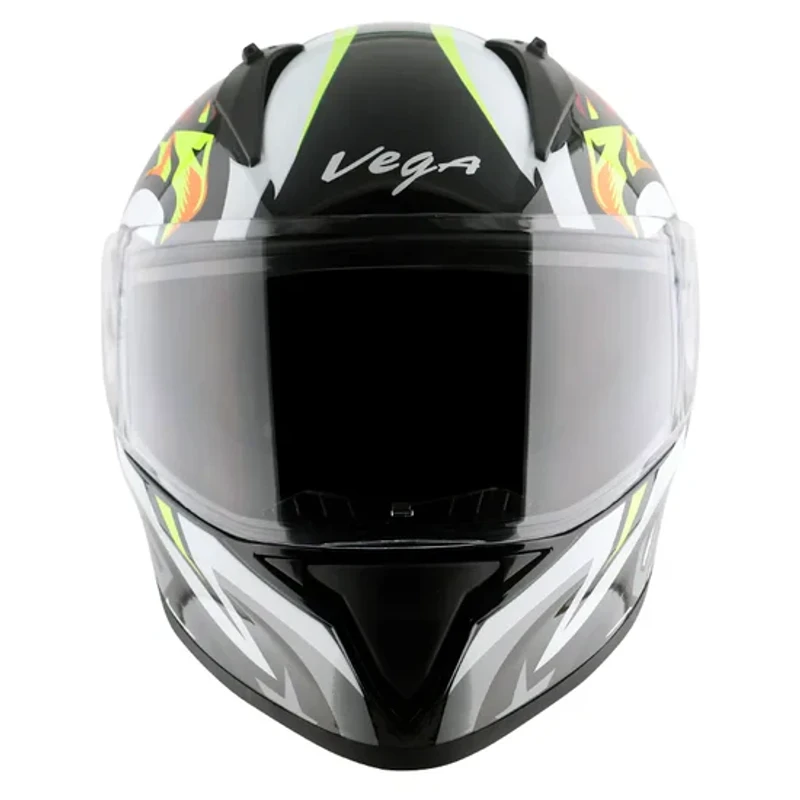 Vega Bolt SpeedX Black Red Helmet with DOT Certification - Image 3
