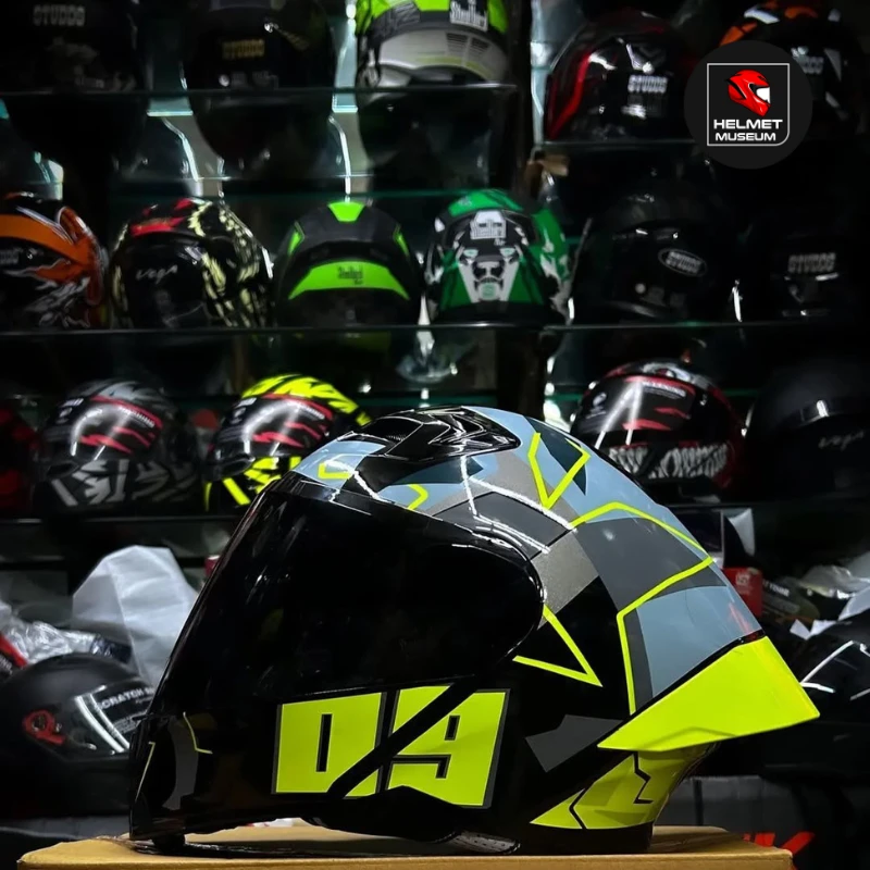 𝐒𝐭𝐞𝐞𝐥𝐛𝐢𝐫𝐝 𝐀𝐢𝐫 𝐒𝐁𝐀-𝟐𝟎 𝟬𝟵 𝐌𝐨𝐝𝐮𝐥𝐚𝐫 𝐅𝐮𝐥𝐥 𝐅𝐚𝐜𝐞 𝐇𝐞𝐥𝐦𝐞𝐭 – Glossy Neon, ISI Certified Dual Visor with Inner Sunshield