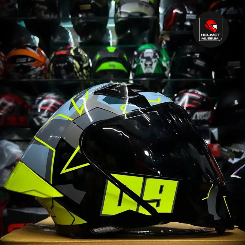 𝐒𝐭𝐞𝐞𝐥𝐛𝐢𝐫𝐝 𝐀𝐢𝐫 𝐒𝐁𝐀-𝟐𝟎 𝟬𝟵 𝐌𝐨𝐝𝐮𝐥𝐚𝐫 𝐅𝐮𝐥𝐥 𝐅𝐚𝐜𝐞 𝐇𝐞𝐥𝐦𝐞𝐭 – Glossy Neon, ISI Certified Dual Visor with Inner Sunshield