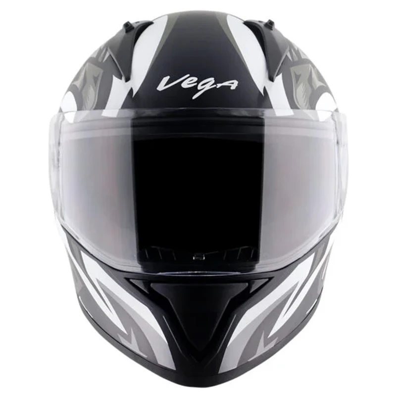 Vega Bolt SpeedX Black Grey Helmet with DOT Certification - Image 3
