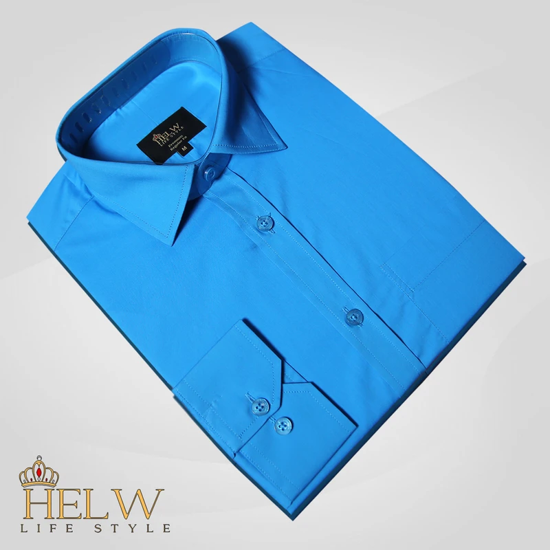 Cotton Dark Sky Blue Shirt