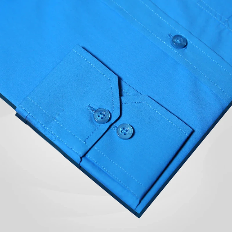 Cotton Dark Sky Blue Shirt