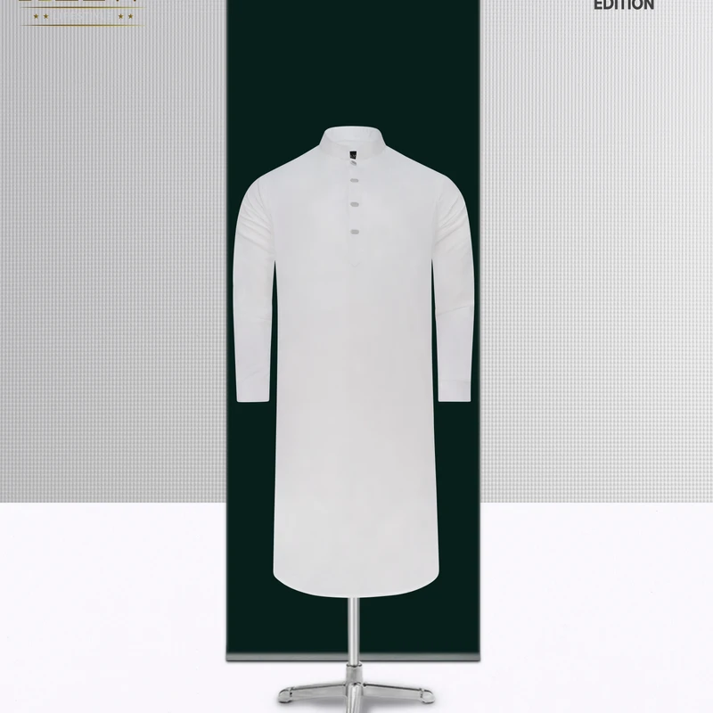 Giza Jacquard Panjabi-White