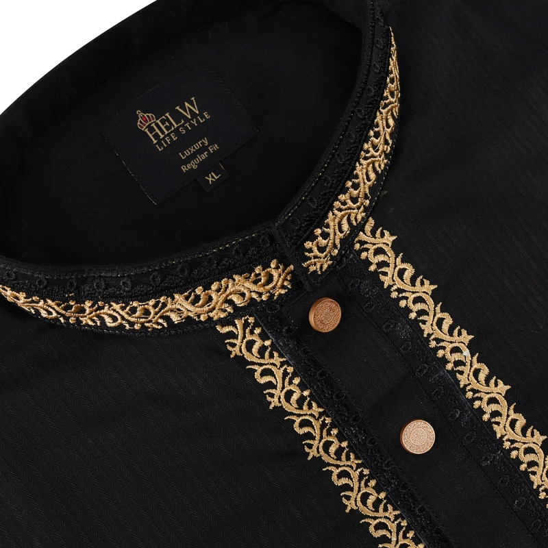 Black Stripe Panjabi