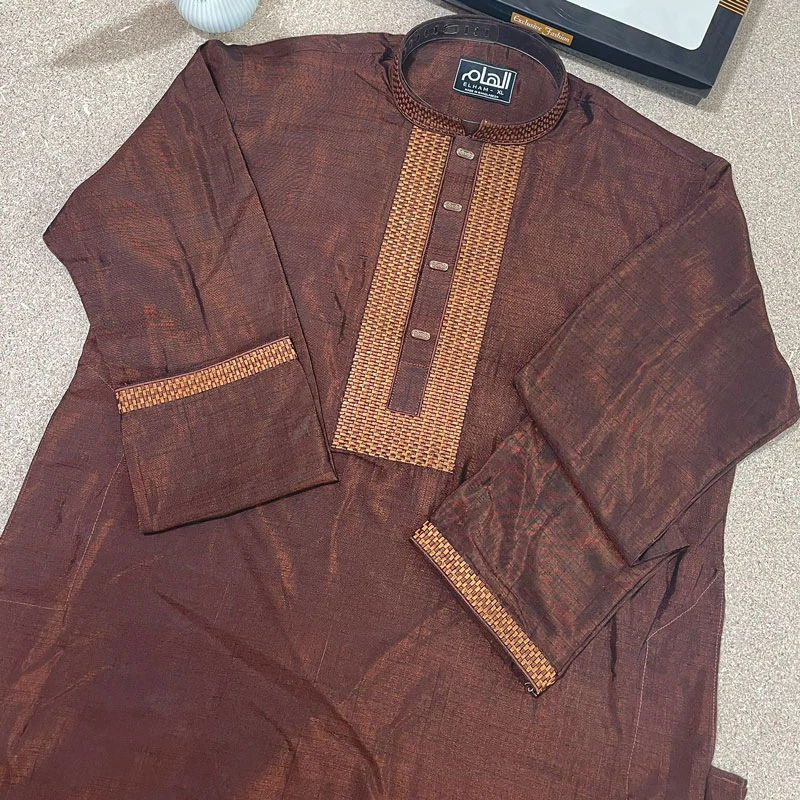 Indian Glossy Embroidery Panjabi