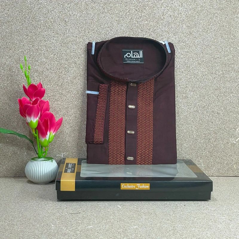 Indian Glossy Embroidery Panjabi