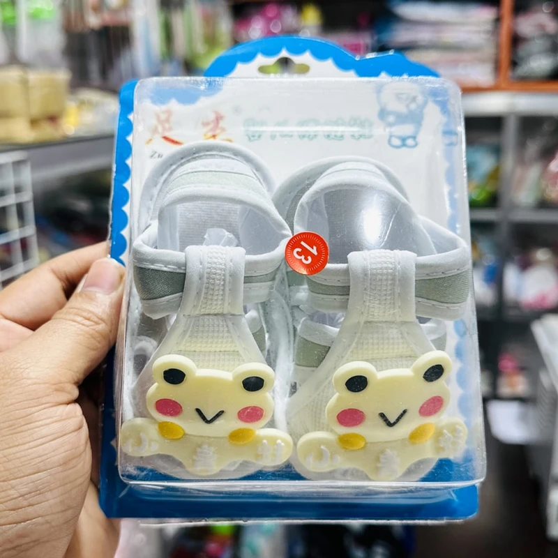Lovely Cartoon Soft Crib Sandals ০-১২মাস ফ্রি সাইজ