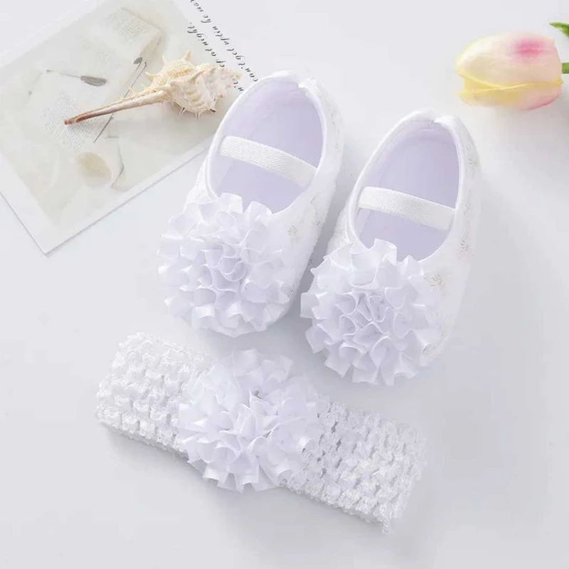 Sun Flower Shoes White Colour  ০-১২মাস ফ্রি সাইজ