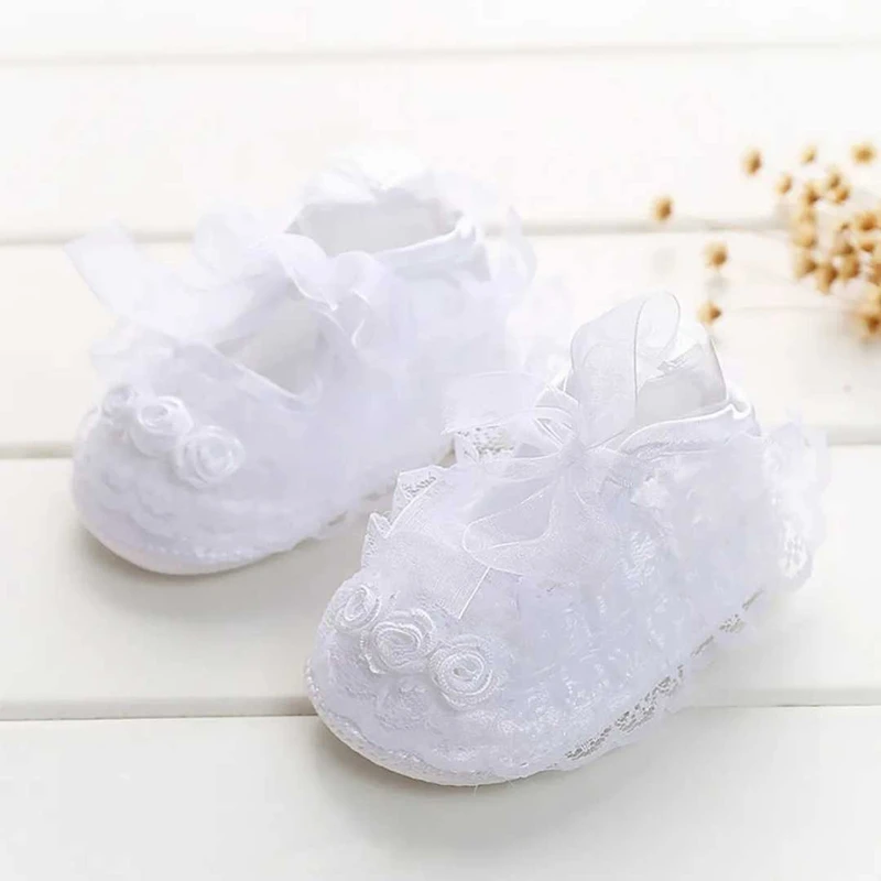 Flower Shoes White Colour ০-১২মাস ফ্রি সাইজ