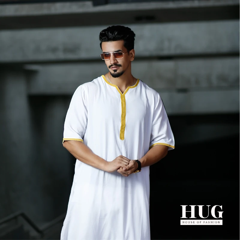 Arabic White Thobe – Pure Elegance - Image 3