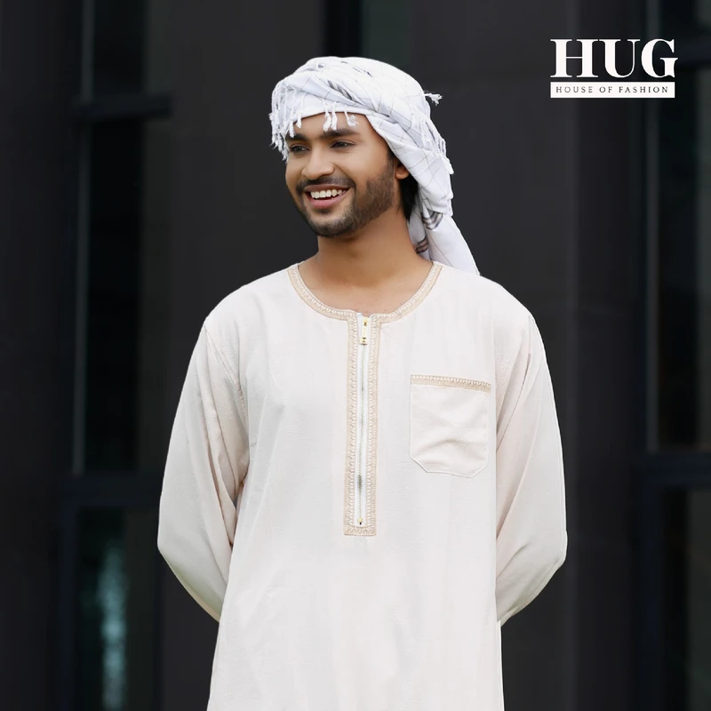 Arabic Cream Thobe – Soft, Elegant & Serene - Image 4