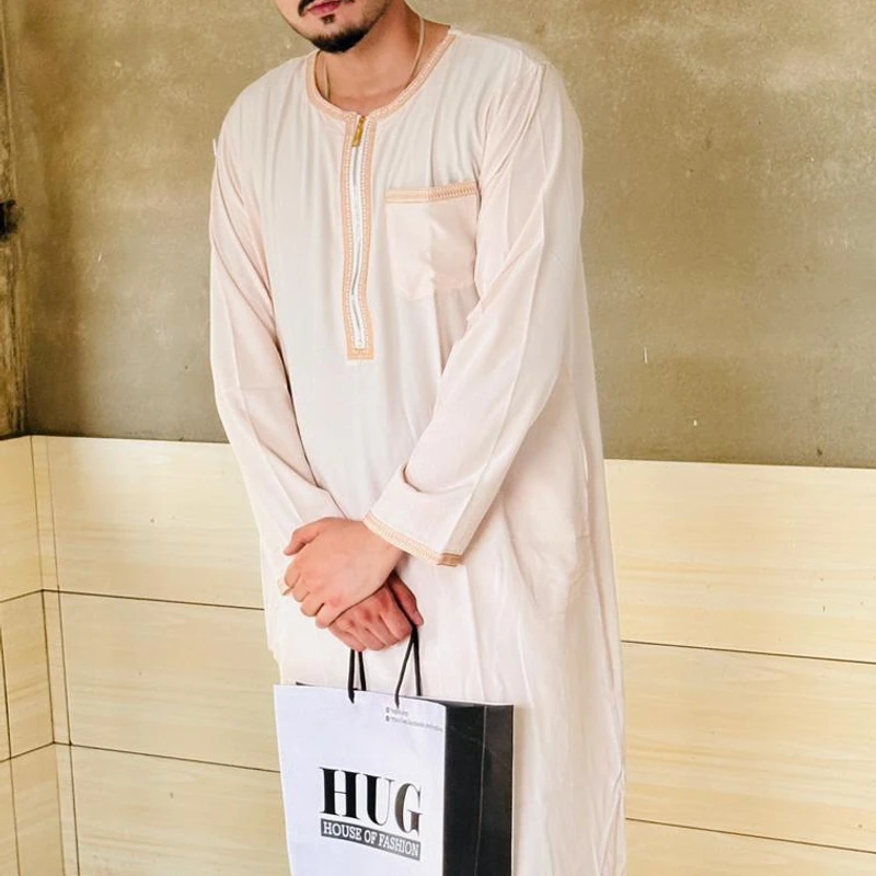 Arabic Cream Thobe – Soft, Elegant & Serene