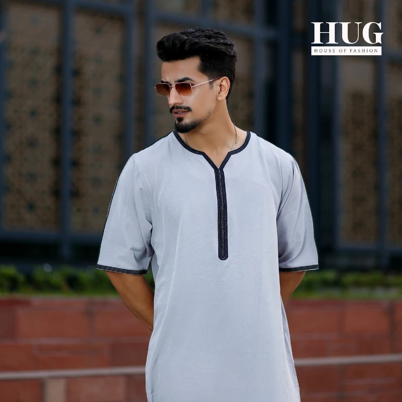 Arabic Grey Thobe – Subtle Sophistication