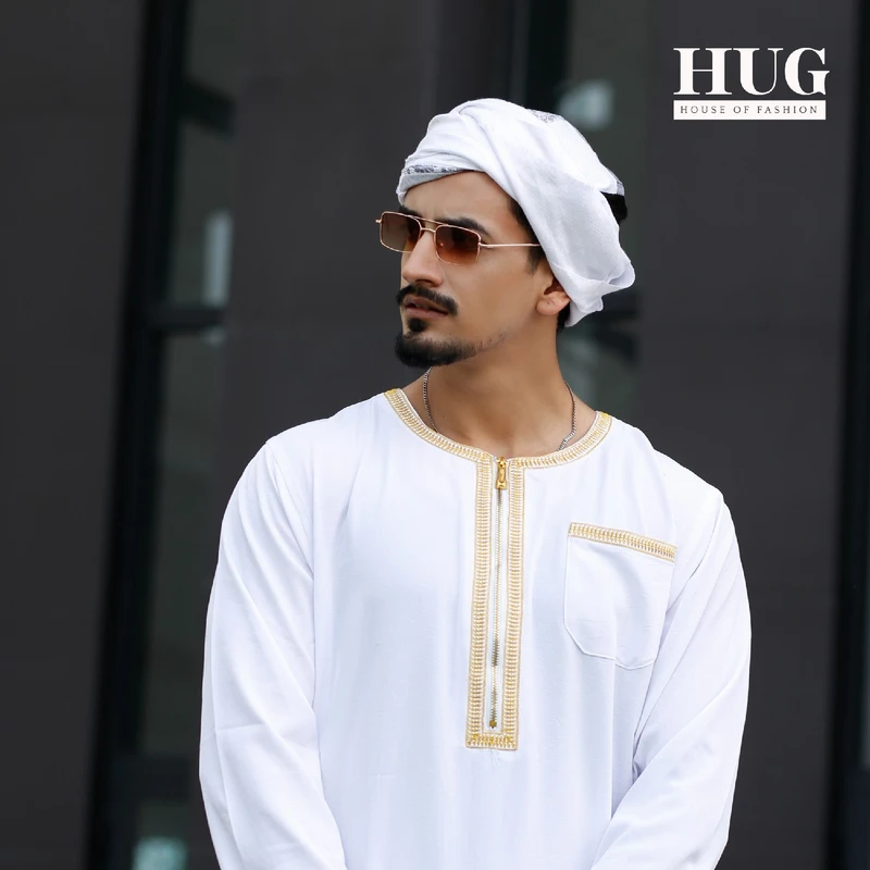 Arabic White Full Sleeve Thobe – Timeless Grace - Image 4