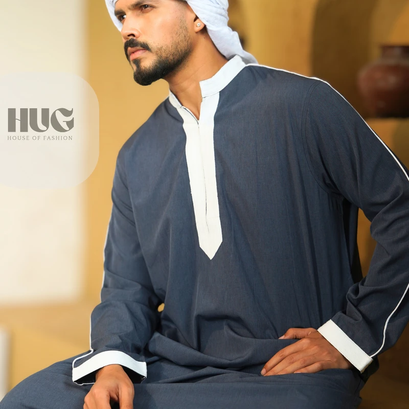 ✨ A Tᴏᴜᴄʜ ᴏꜰ Eʟᴇɢᴀɴᴄᴇ ﹠ Tʀᴀᴅɪᴛɪᴏɴ﹗ Rᴏʏᴀʟ Bʟᴜᴇ Fᴜʟʟ⁻Sʟᴇᴇᴠᴇ Tᴜʀᴋɪsʜ Tʜᴏʙᴇ. - Image 3