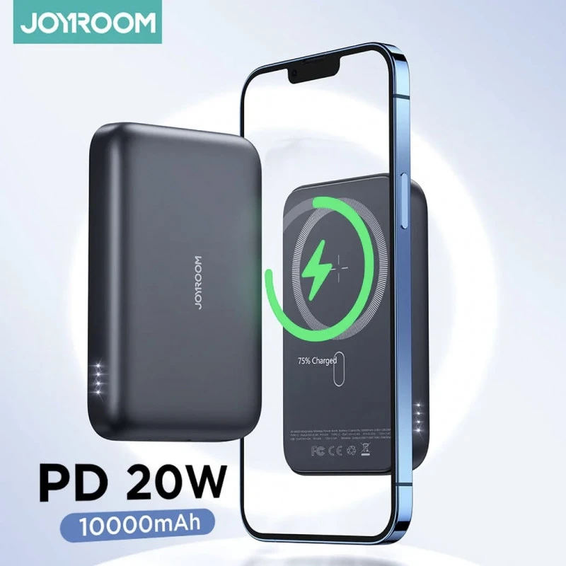 Original 10000mAh magnetic wireless Battery Pack joyroom .Ultra Slim 20W. - Image 3