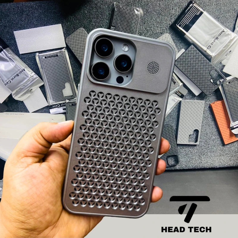 Snap-on aromatherapy heat dissipation mesh shell suitable protective cover