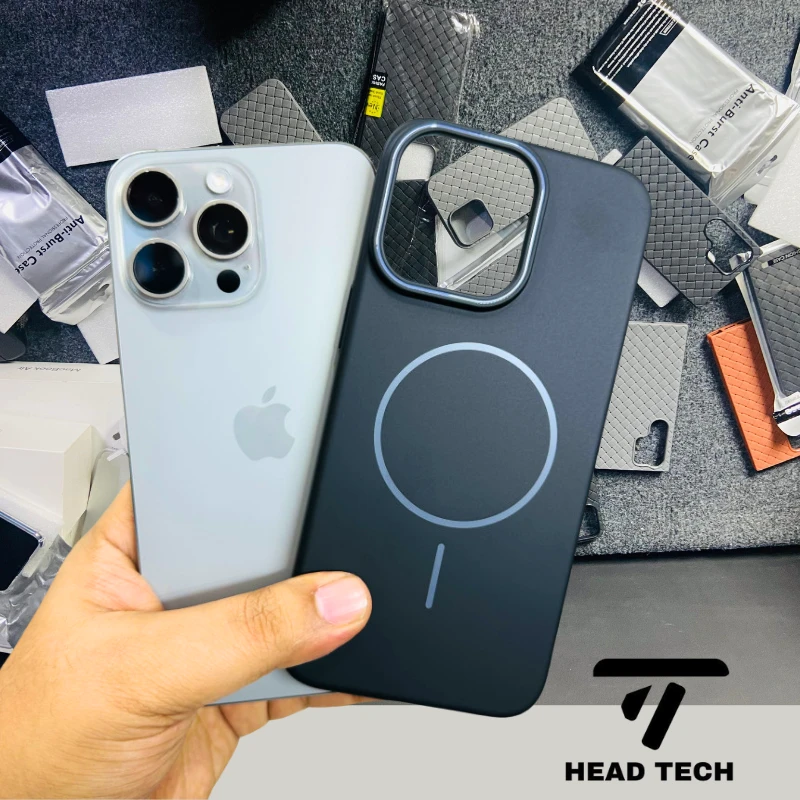 Lychee MagSafe taitanium Grey Tpu case