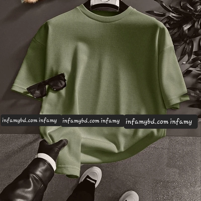 Drop sholder T-shirt - Image 4