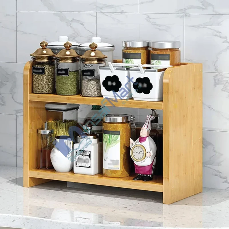 Unique Kitchen Shelf | Wooden Kitchen Shelf