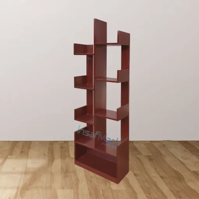 L Shape 6 Tier Bookshelf | Wooden Bookshelf