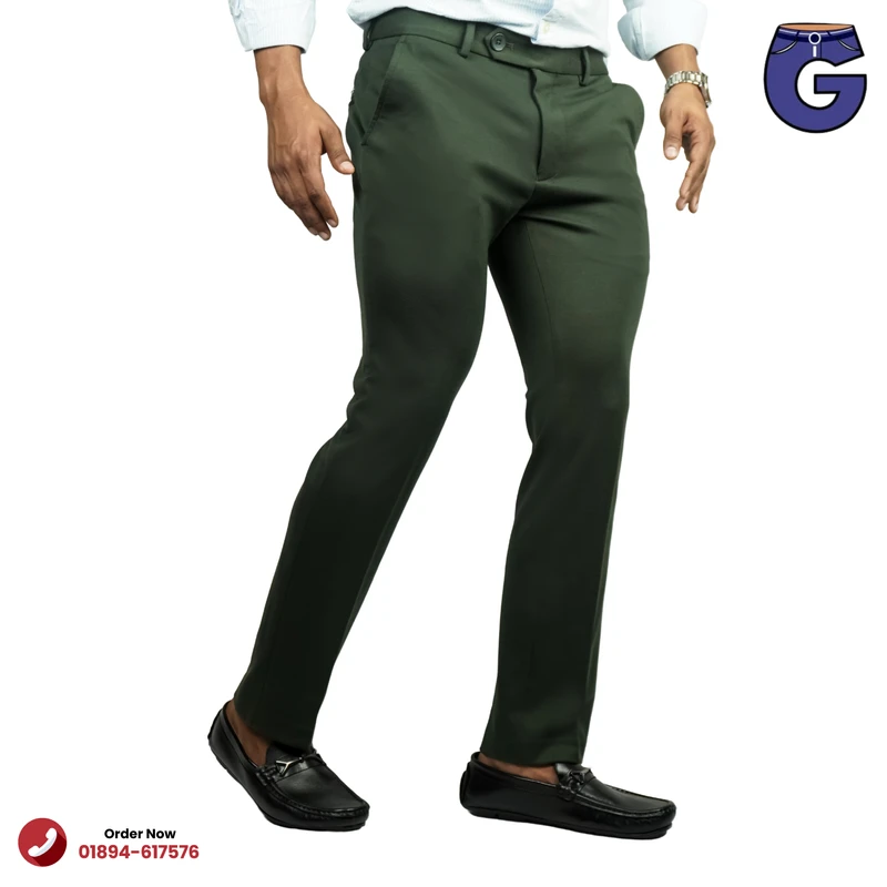Dark Olive Formal Pant
