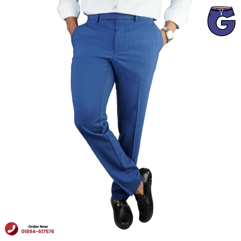 Hot Blue Formal Pant