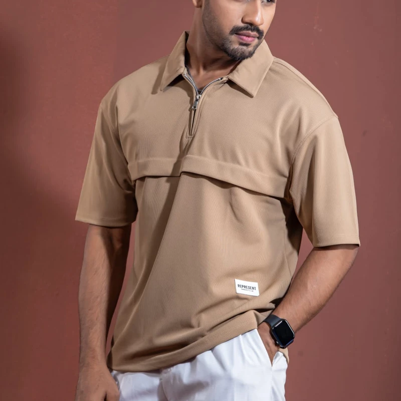 China premium polo | Cream