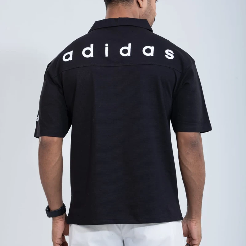 China premium polo | Black color | Embroidery Design