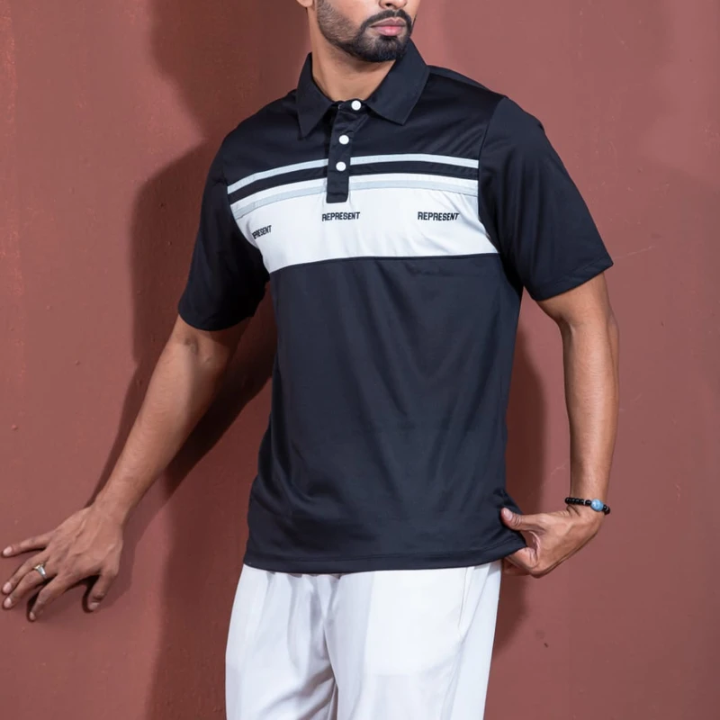 China premium polo | Black