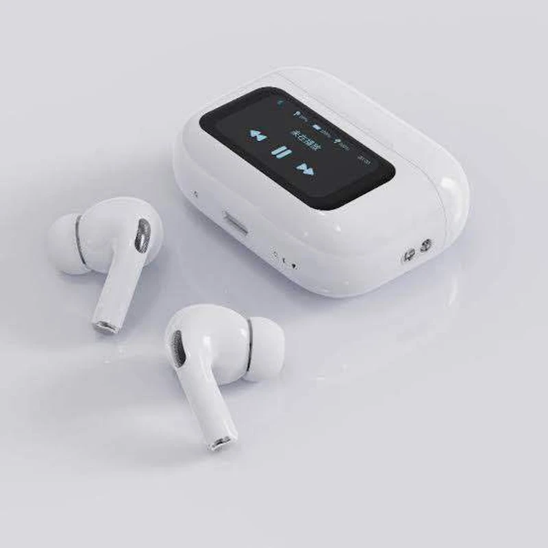 Airpods Pro 2nd Generation, ENC/HIFI with Display Touch Screen Wireless Earbuds, - Thumbnail 4