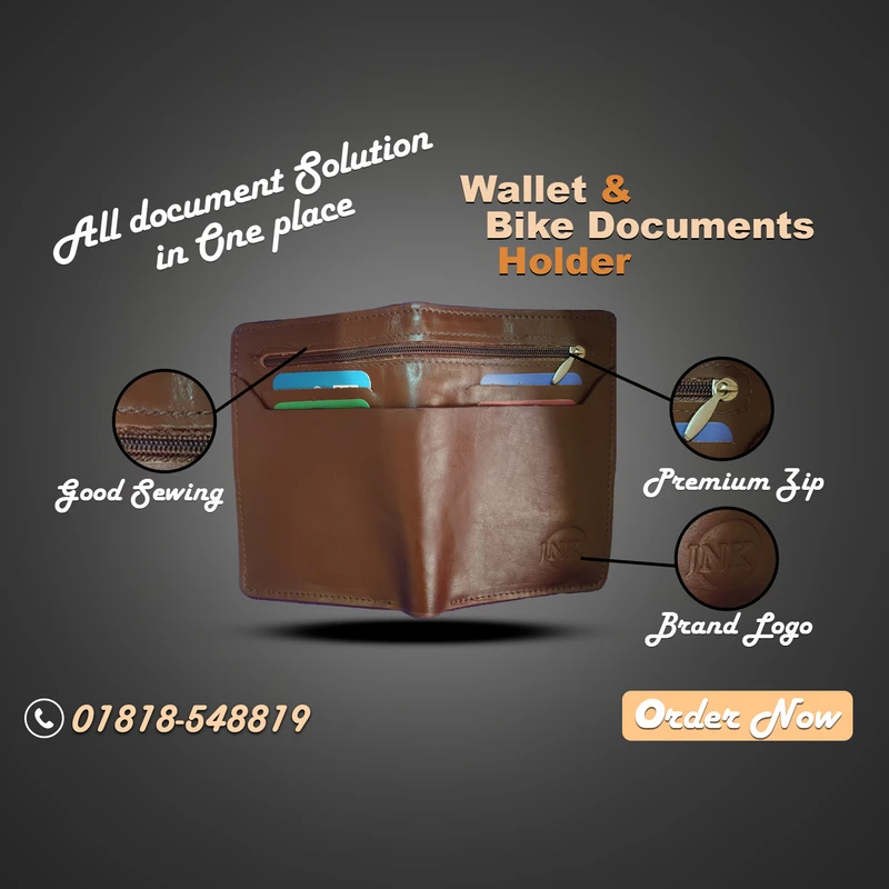 W2C-Economic Moto Wallet – Chocolate Color