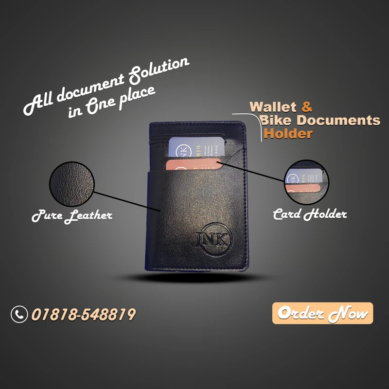 W2BMC-Economic Moto Wallet – Black/ Master/Chocolate Color