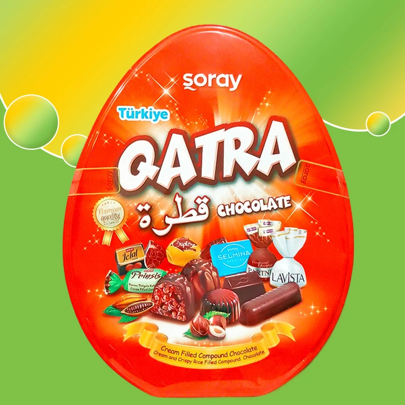Soray Qatra Chocolate tin box 500 gram turkey chocolate