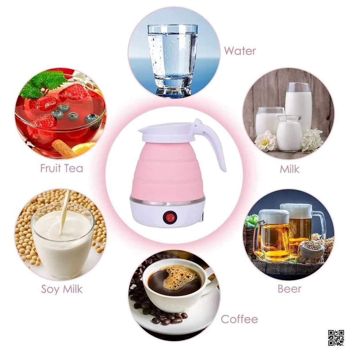 Folding Travel Electric Kettle - Thumbnail 4